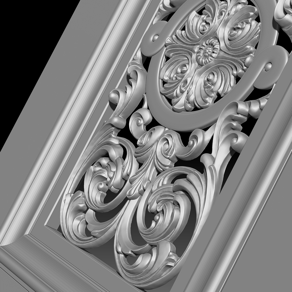 Digital Sculpting of Complex Furniture Elements. Creation 3D Models for Production.